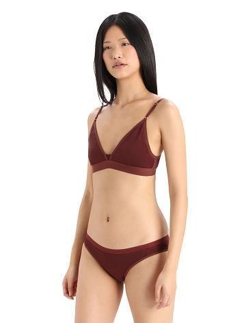 Espresso Icebreaker Merino Siren Bra Women's One Piece & Sets | AU 1743GSOL